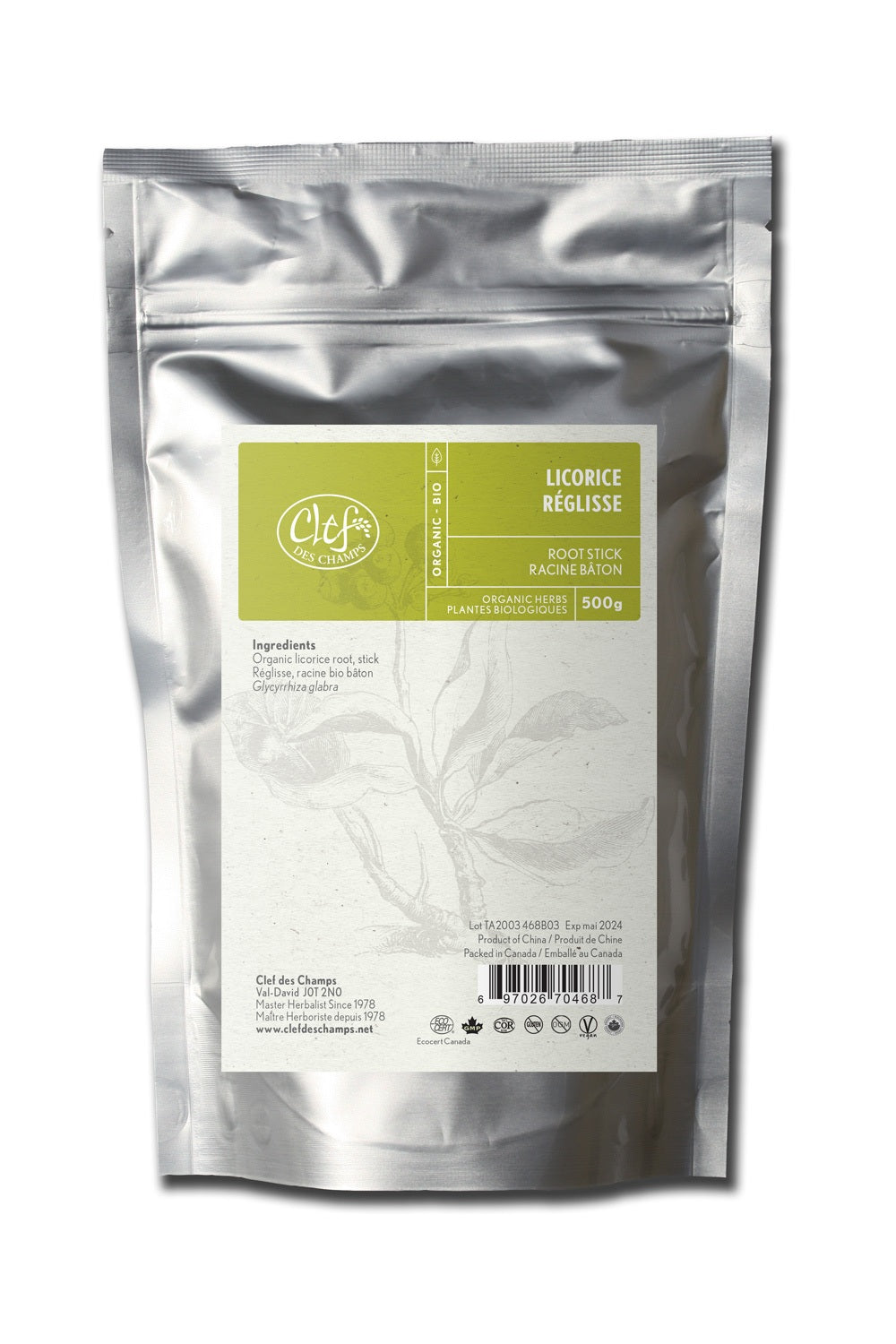 Vrac Réglisse Bâton (500g)