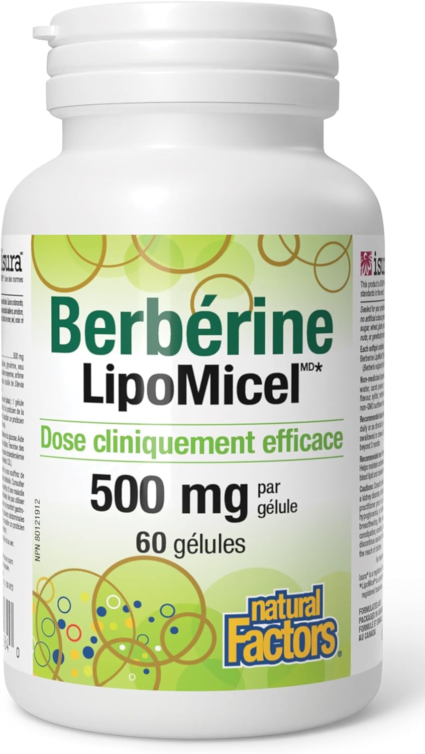 Berberine Lipomicel 500mg (60 Gels)