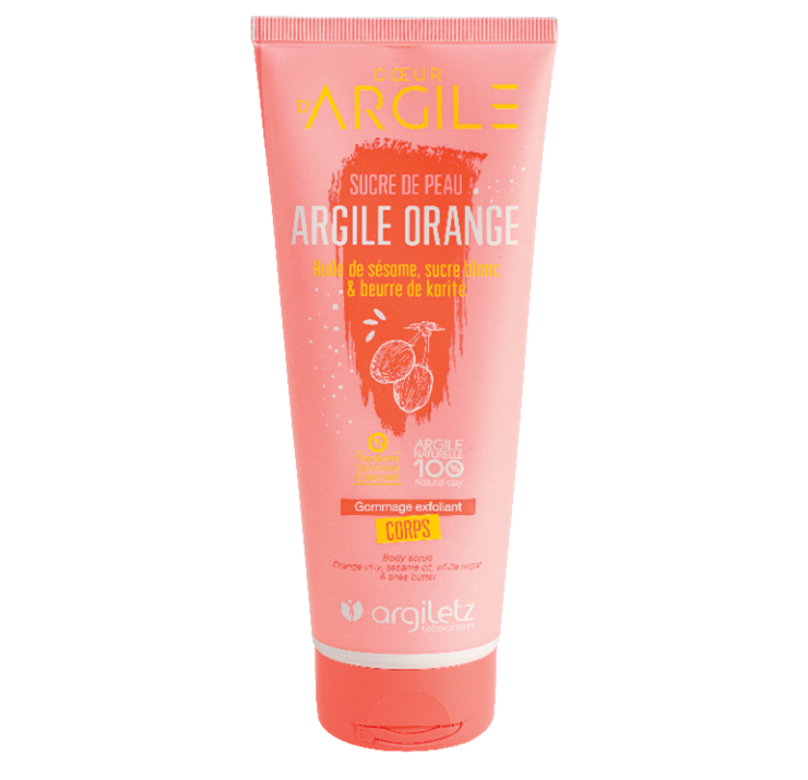 Exfoliating Body Scrub - Clay Orange Sugar Skin (200ml)