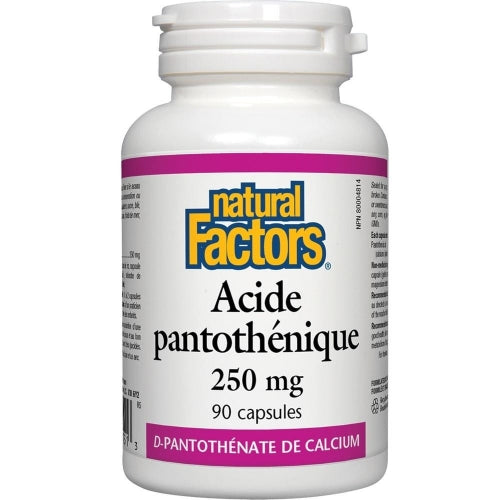 Pantothenic Acid 250mg (90 Caps)