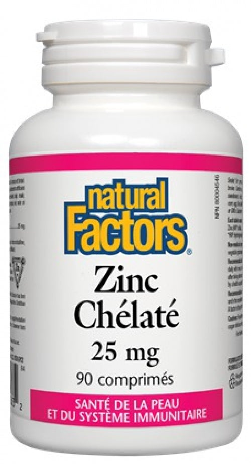 Chelated Zinc 25mg (90 Tablets)