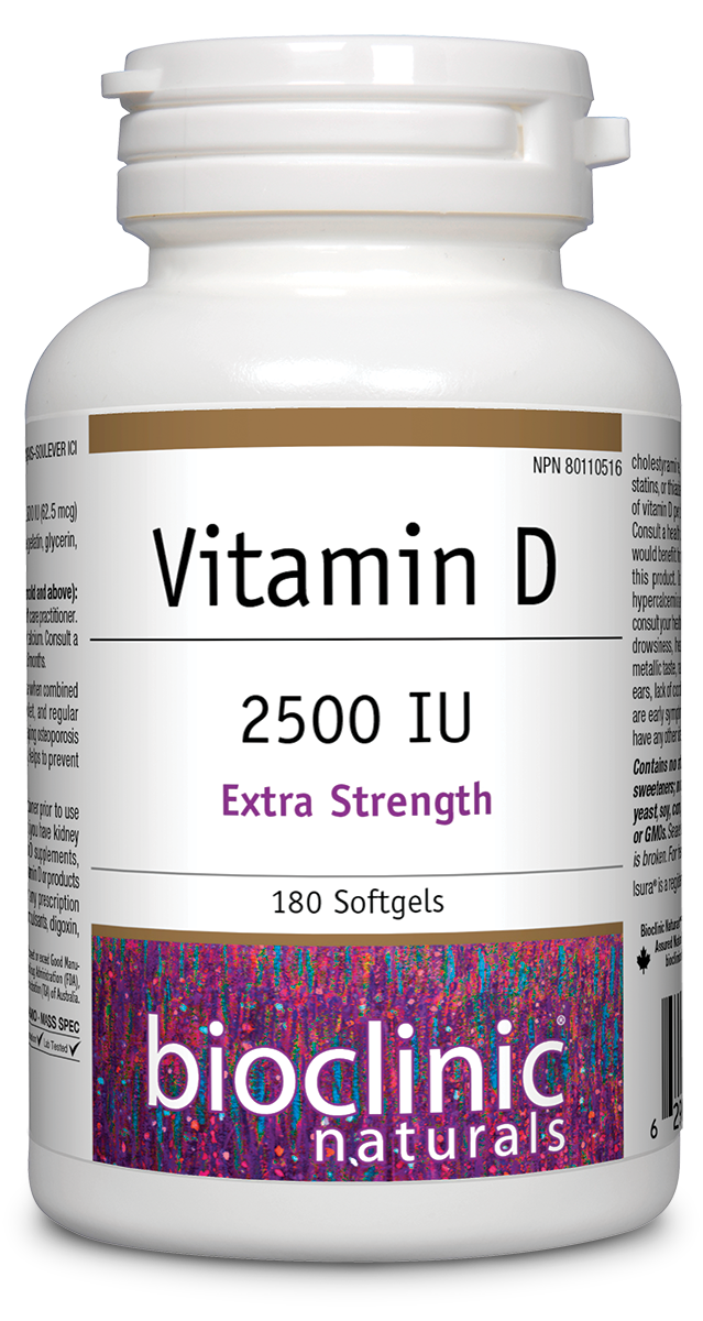 Vitamin D3 · 2500 IU (180 Softgels)