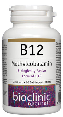 B12 Methylcobalamin · 5000 Mcg (60 Chewable Sublingual Tablets)