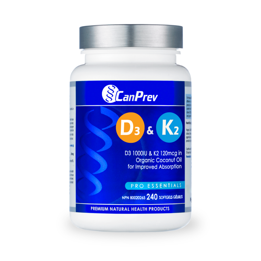 D3 & K2 - Organic Coconut Oil (240 Softgels)