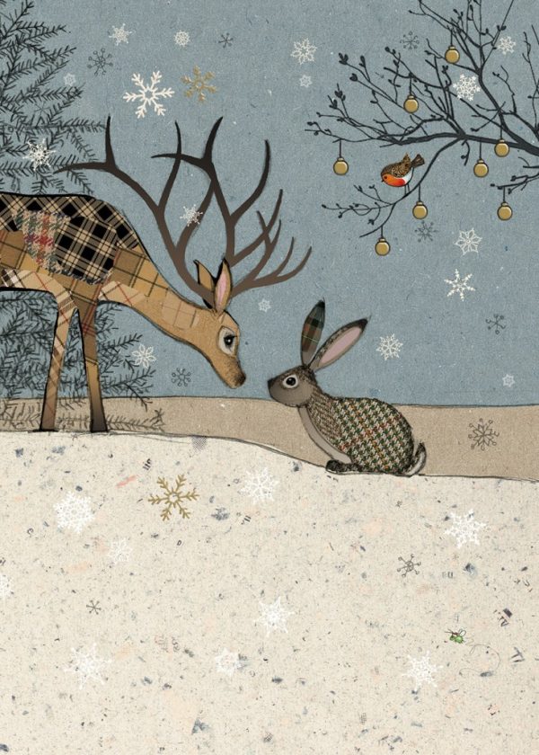 Card Without Text Deer With Hare
