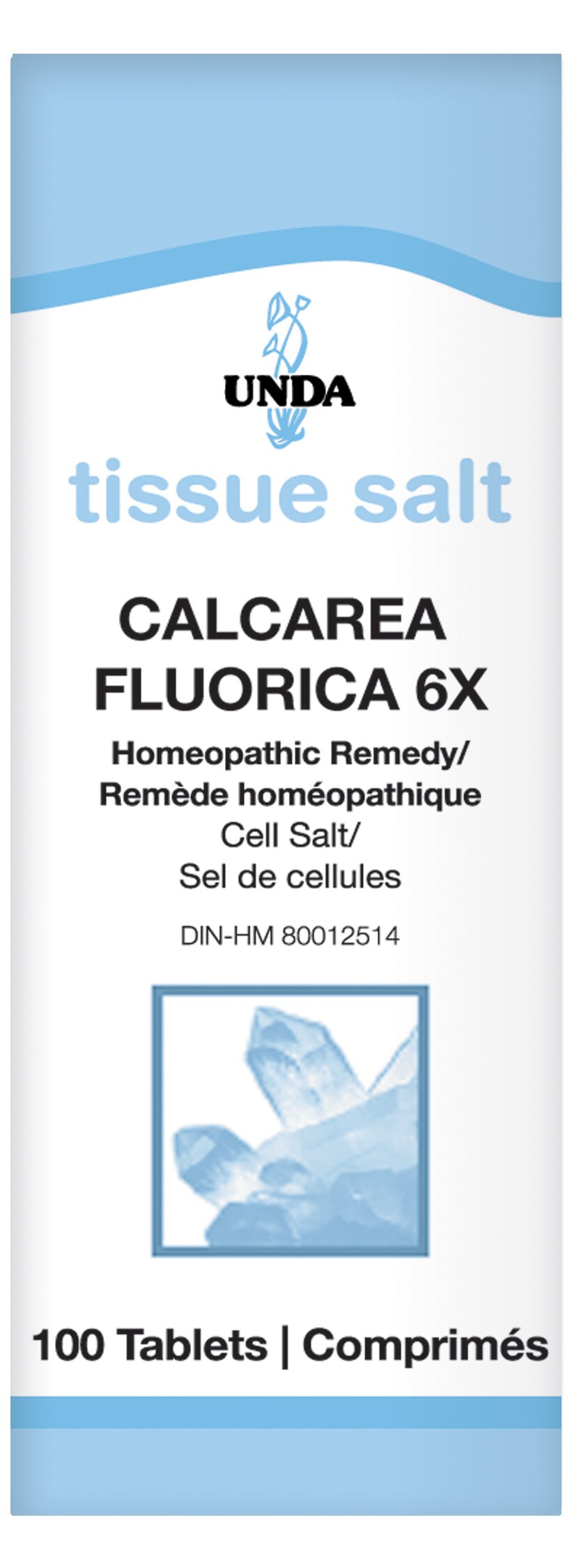 Calcarea Fluorica 6x Schussler Salt (100 Coated Tablets)