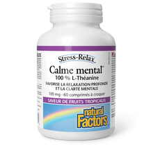 Mental Calm 100mg L-theanine (60 Chewable Tablets)