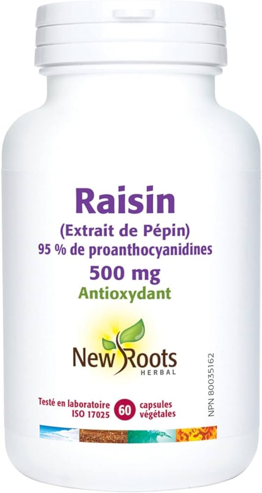 Extrait De Pepins De Raisin 500mg (60caps)