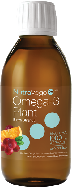 Nutravege2x Omega-3 Plant 1000mg (200ml)