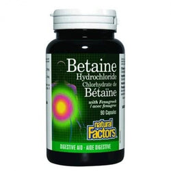 Chlorhydrate De Bétaïne Avec Fenugrec (90 Caps)