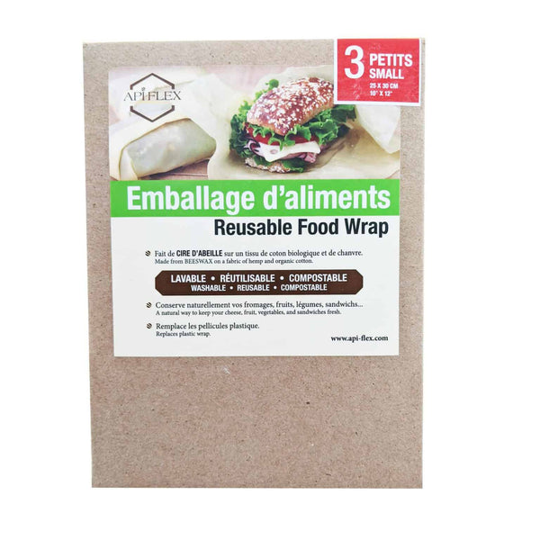 Emballage D'aliments Réutilisable Á Motif (paquet 3 Petits)