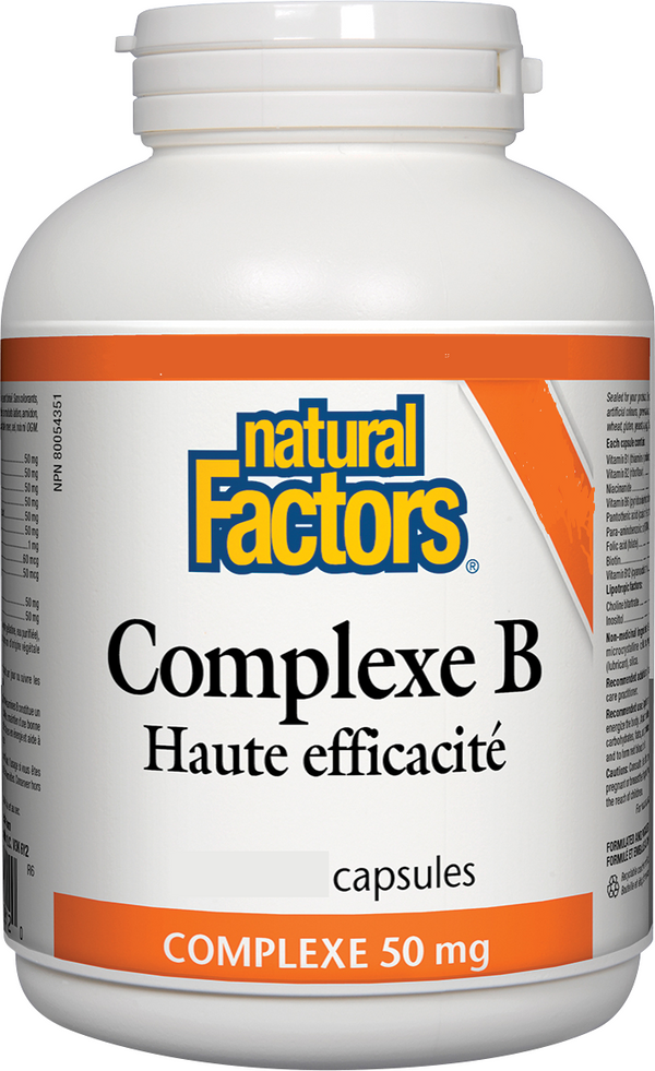 Complexe B Haute Efficacité 50mg (180 Caps)