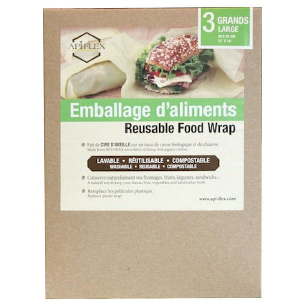 Emballage D'aliments Réutilisable (paquet De 3 Grands)