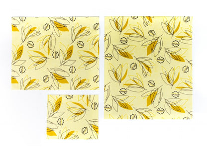 Patterned Reusable Food Wraps (3-Pack Assorted)