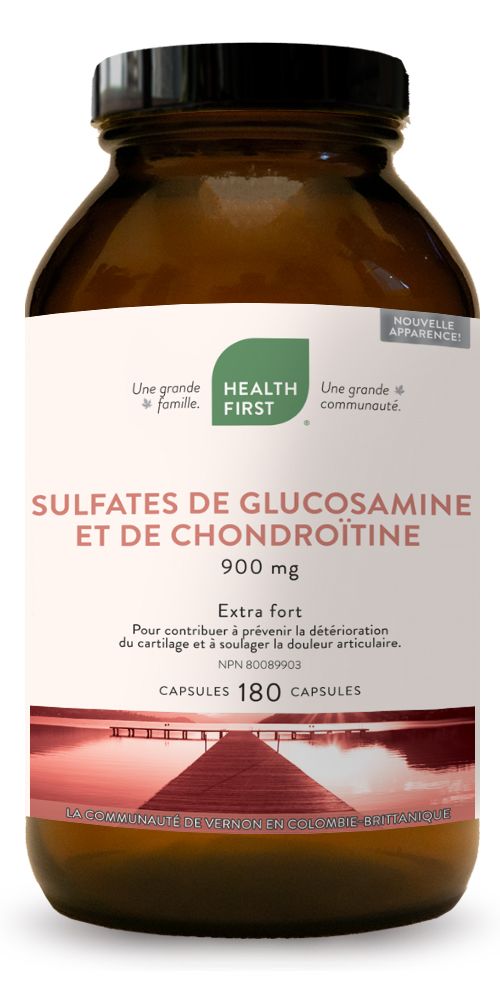 Sulfates De Glucosamine Et Chondroitine 900mg (180caps)